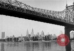 Image of Queensboro Bridge New York United States USA, 1954, second 41 stock footage video 65675072569