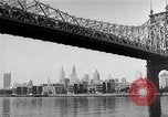 Image of Queensboro Bridge New York United States USA, 1954, second 44 stock footage video 65675072569