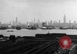 Image of buildings at port New York United States USA, 1954, second 10 stock footage video 65675072572
