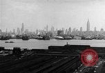 Image of buildings at port New York United States USA, 1954, second 15 stock footage video 65675072572