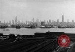Image of buildings at port New York United States USA, 1954, second 16 stock footage video 65675072572