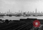 Image of buildings at port New York United States USA, 1954, second 20 stock footage video 65675072572