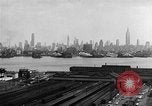 Image of buildings at port New York United States USA, 1954, second 27 stock footage video 65675072572