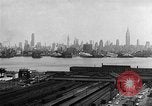 Image of buildings at port New York United States USA, 1954, second 31 stock footage video 65675072572