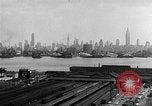 Image of buildings at port New York United States USA, 1954, second 35 stock footage video 65675072572