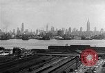 Image of buildings at port New York United States USA, 1954, second 38 stock footage video 65675072572