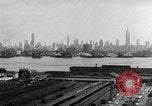 Image of buildings at port New York United States USA, 1954, second 39 stock footage video 65675072572