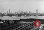 Image of buildings at port New York United States USA, 1954, second 40 stock footage video 65675072572