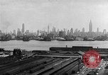 Image of buildings at port New York United States USA, 1954, second 44 stock footage video 65675072572