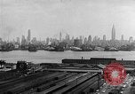 Image of buildings at port New York United States USA, 1954, second 46 stock footage video 65675072572