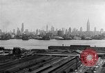Image of buildings at port New York United States USA, 1954, second 50 stock footage video 65675072572