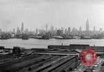 Image of buildings at port New York United States USA, 1954, second 52 stock footage video 65675072572