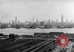 Image of buildings at port New York United States USA, 1954, second 62 stock footage video 65675072572