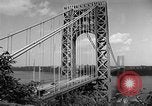 Image of George Washington Bridge New York United States USA, 1954, second 9 stock footage video 65675072573