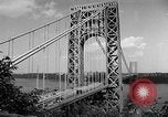 Image of George Washington Bridge New York United States USA, 1954, second 12 stock footage video 65675072573
