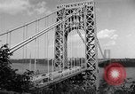 Image of George Washington Bridge New York United States USA, 1954, second 17 stock footage video 65675072573