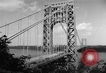 Image of George Washington Bridge New York United States USA, 1954, second 23 stock footage video 65675072573