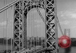 Image of George Washington Bridge New York United States USA, 1954, second 30 stock footage video 65675072573