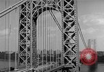Image of George Washington Bridge New York United States USA, 1954, second 32 stock footage video 65675072573