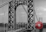 Image of George Washington Bridge New York United States USA, 1954, second 37 stock footage video 65675072573