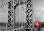 Image of George Washington Bridge New York United States USA, 1954, second 41 stock footage video 65675072573