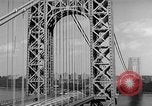 Image of George Washington Bridge New York United States USA, 1954, second 43 stock footage video 65675072573
