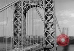 Image of George Washington Bridge New York United States USA, 1954, second 46 stock footage video 65675072573