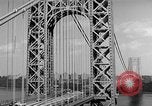 Image of George Washington Bridge New York United States USA, 1954, second 47 stock footage video 65675072573