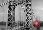 Image of George Washington Bridge New York United States USA, 1954, second 49 stock footage video 65675072573
