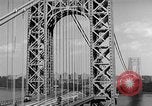 Image of George Washington Bridge New York United States USA, 1954, second 53 stock footage video 65675072573