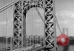 Image of George Washington Bridge New York United States USA, 1954, second 54 stock footage video 65675072573