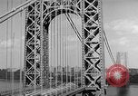 Image of George Washington Bridge New York United States USA, 1954, second 59 stock footage video 65675072573