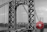 Image of George Washington Bridge New York United States USA, 1954, second 62 stock footage video 65675072573