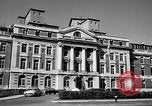 Image of campus building New York United States USA, 1962, second 17 stock footage video 65675072592