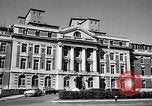 Image of campus building New York United States USA, 1962, second 27 stock footage video 65675072592