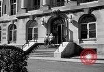 Image of campus building New York United States USA, 1962, second 46 stock footage video 65675072592