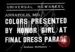 Image of final dress parade Annapolis Maryland USA, 1938, second 5 stock footage video 65675072645