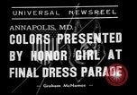 Image of final dress parade Annapolis Maryland USA, 1938, second 6 stock footage video 65675072645