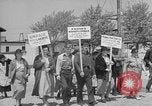 Image of cannery labors strike Racine Wisconsin USA, 1938, second 8 stock footage video 65675072649