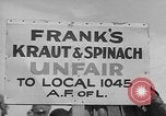 Image of cannery labors strike Racine Wisconsin USA, 1938, second 10 stock footage video 65675072649