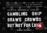 Image of gambling ship Santa Monica California USA, 1938, second 1 stock footage video 65675072653