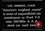 Image Gilmore Stock Voiture de course Los Angeles California USA, 1934, de la seconde 12 séquences d'archives historiques vidéo 65675072676
