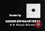 Image of secret services agent Washington DC USA, 1952, second 45 stock footage video 65675072683