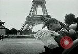 Image of German propaganda newspaper printing World War 2 Paris France, 1940, second 7 stock footage video 65675072693