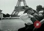 Image of German propaganda newspaper printing World War 2 Paris France, 1940, second 8 stock footage video 65675072693