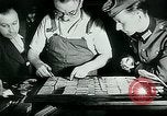 Image of German propaganda newspaper printing World War 2 Paris France, 1940, second 21 stock footage video 65675072693