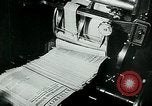 Image of German propaganda newspaper printing World War 2 Paris France, 1940, second 44 stock footage video 65675072693