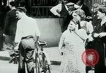 Image of French civilians listen to German propaganda broadcast Paris France, 1940, second 16 stock footage video 65675072694