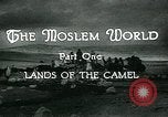 Image of Camels in Muslim lands of  Eurasia and Africa Middle East, 1936, second 16 stock footage video 65675072698