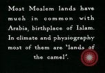 Image of Camels in Muslim lands of  Eurasia and Africa Middle East, 1936, second 49 stock footage video 65675072698